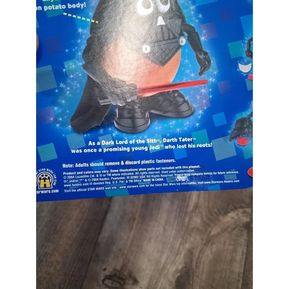 NIB Playskool Mr Potato Head Star Wars Darth Tater 2004 Unopened Collectible